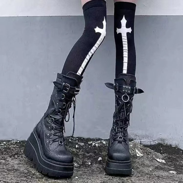 Punk Style Street Platform Mid-tube Women’s Boots